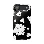 Black & White Abstract Flower Case