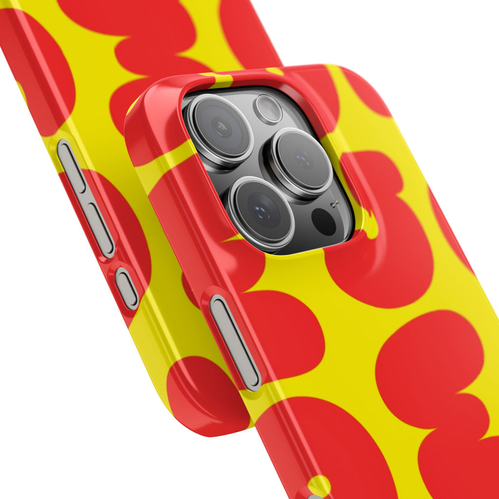 OMG Bubble Pattern, Bold Red & Yellow