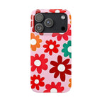 Retro Floral Case — Pink Daisy Pattern