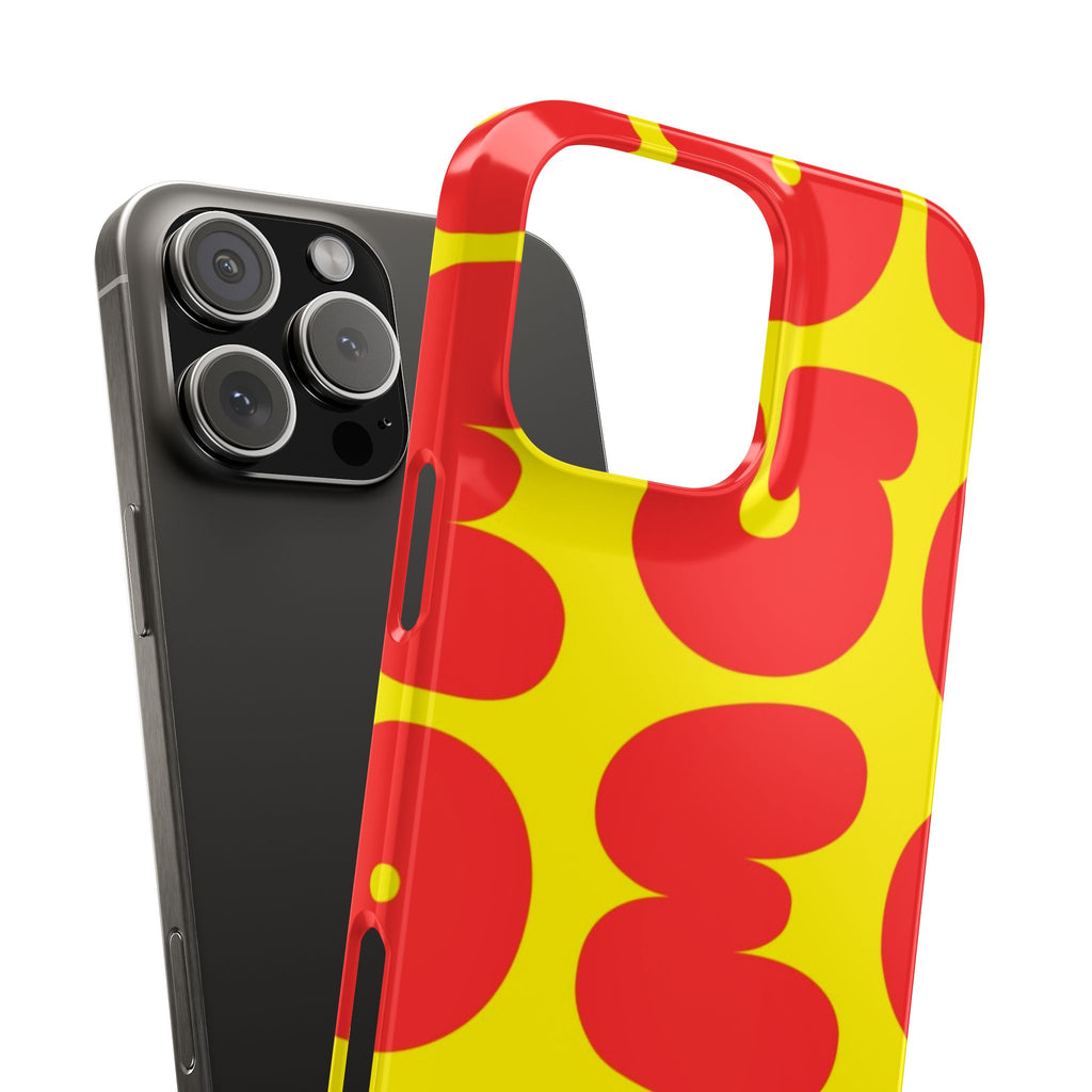 OMG Bubble Pattern, Bold Red & Yellow