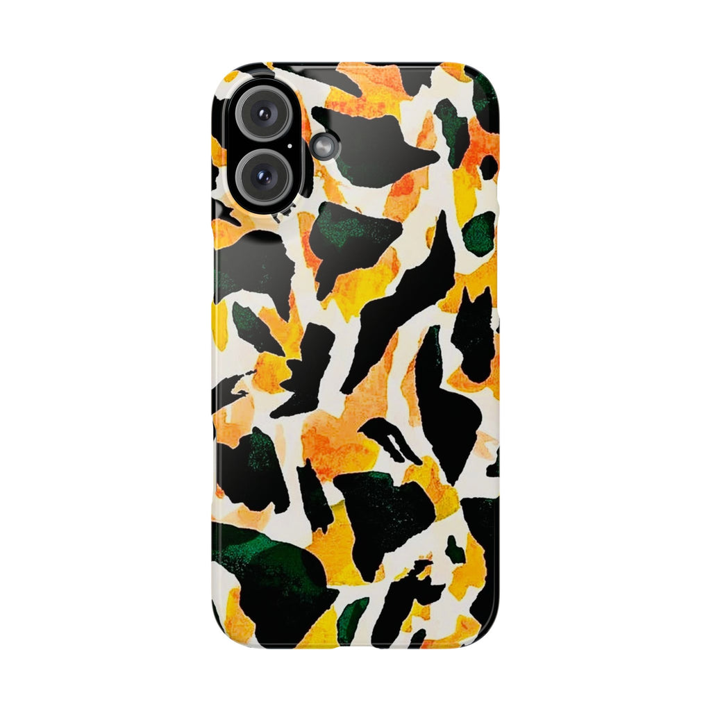 Yellow Green Abstract Case