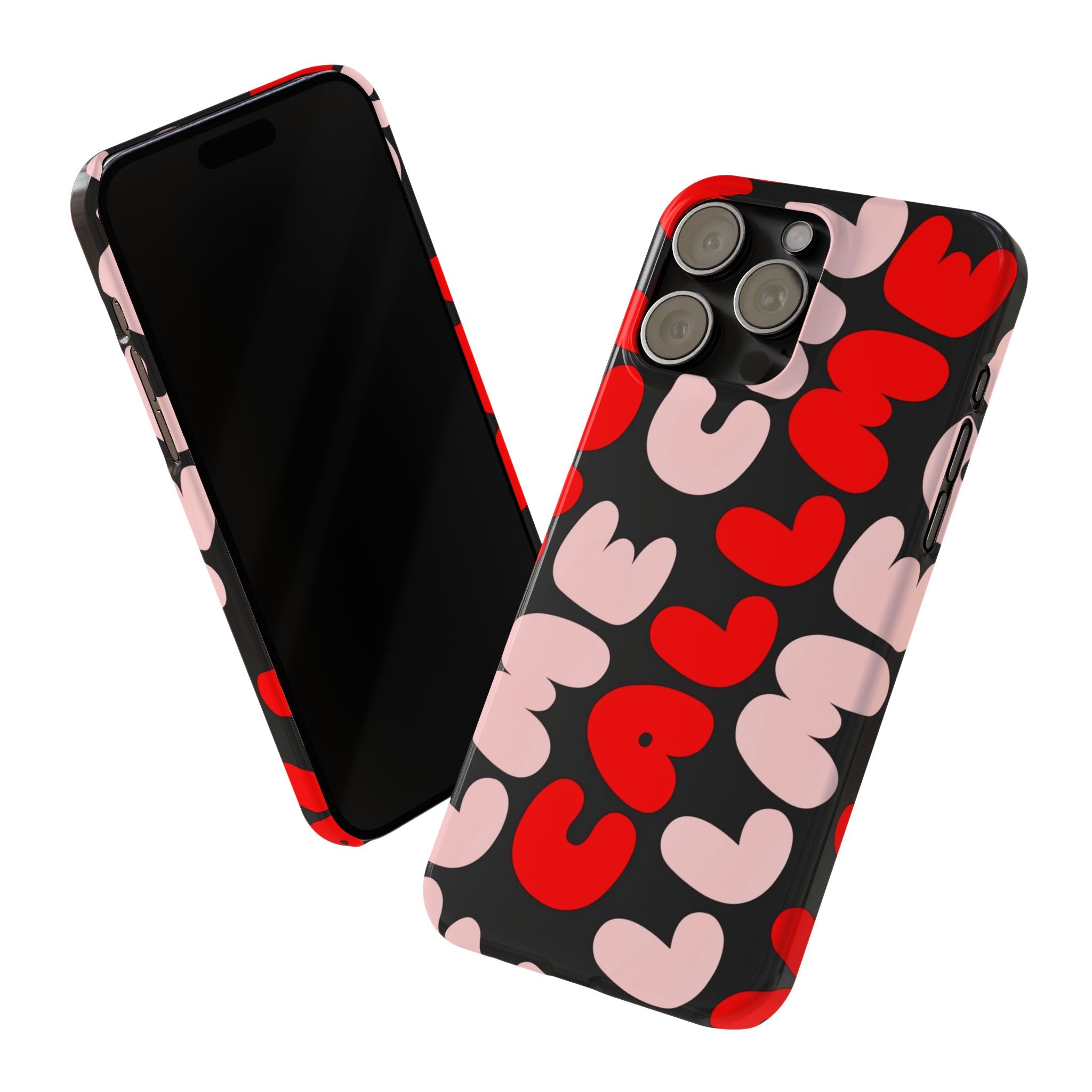 Call Me Pink and Red Phone Case