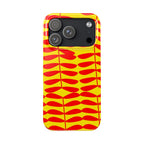 Red Leaf Slim Bold Yellow Case