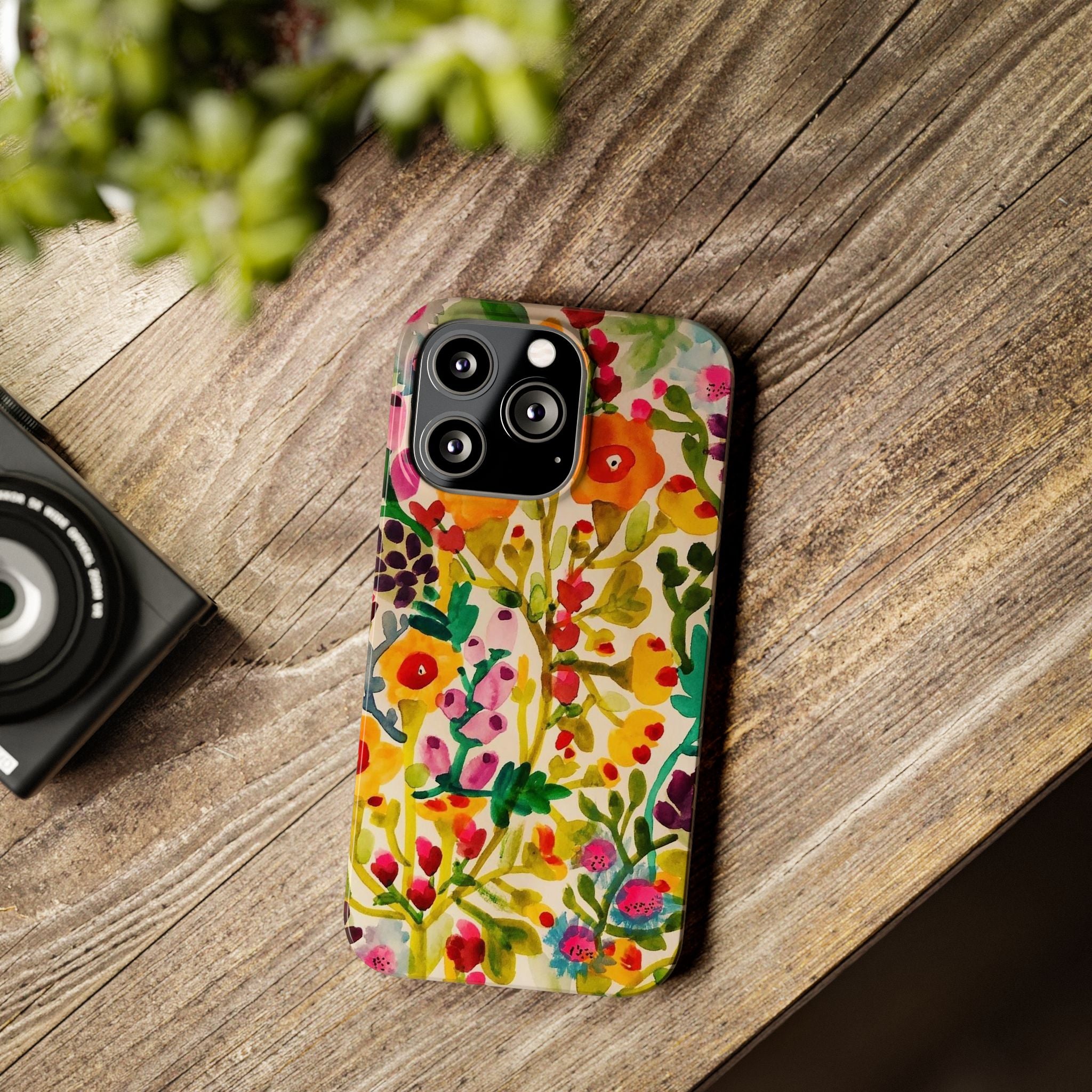 Vibrant Hand-Painted Wildflower Design Case