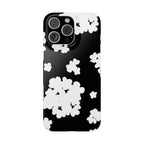Black & White Abstract Flower Case