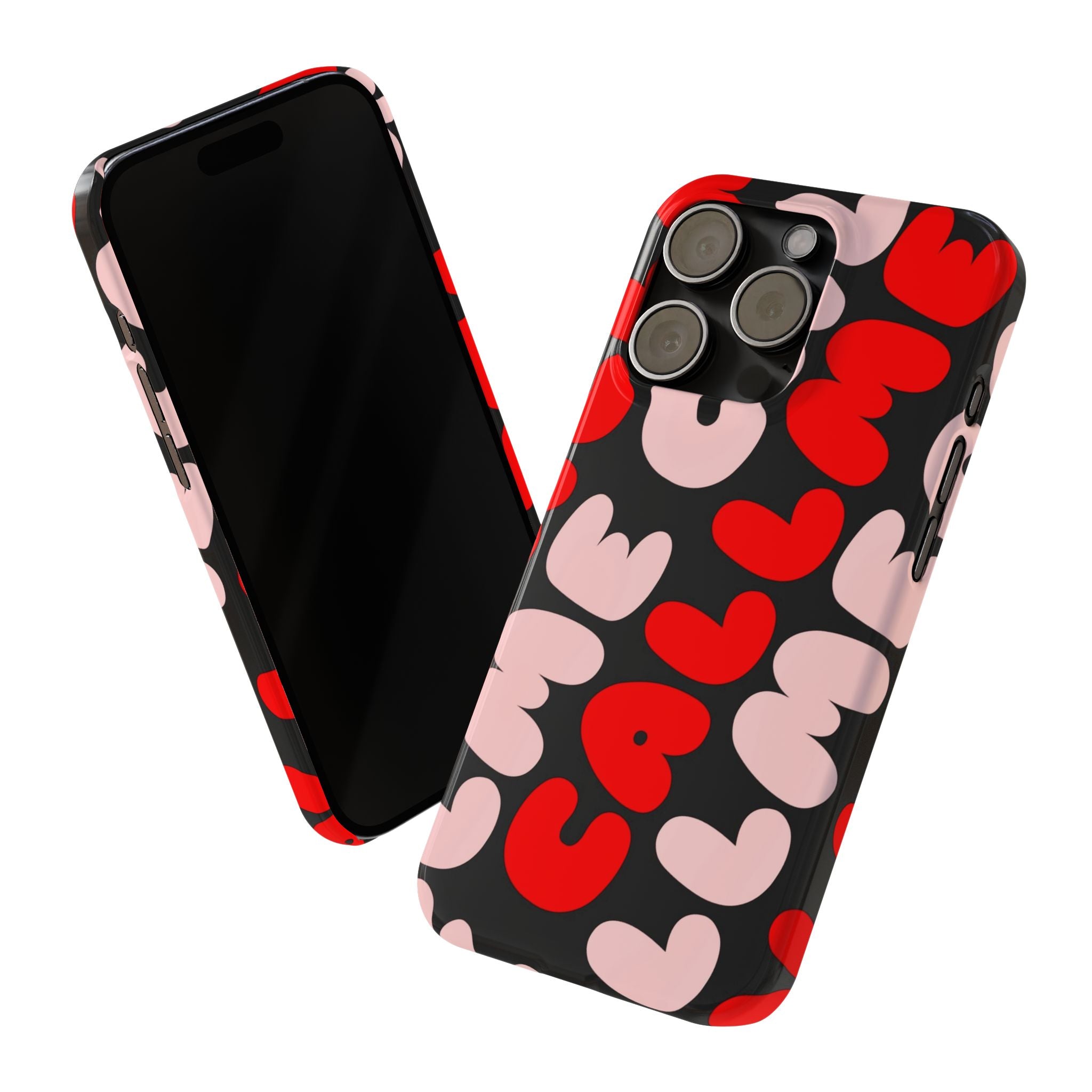 Call Me Pink and Red Phone Case