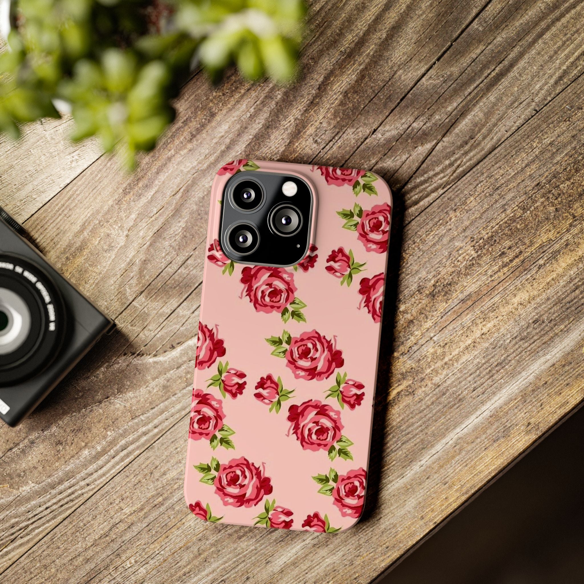 Pink Rose on a Pink Case