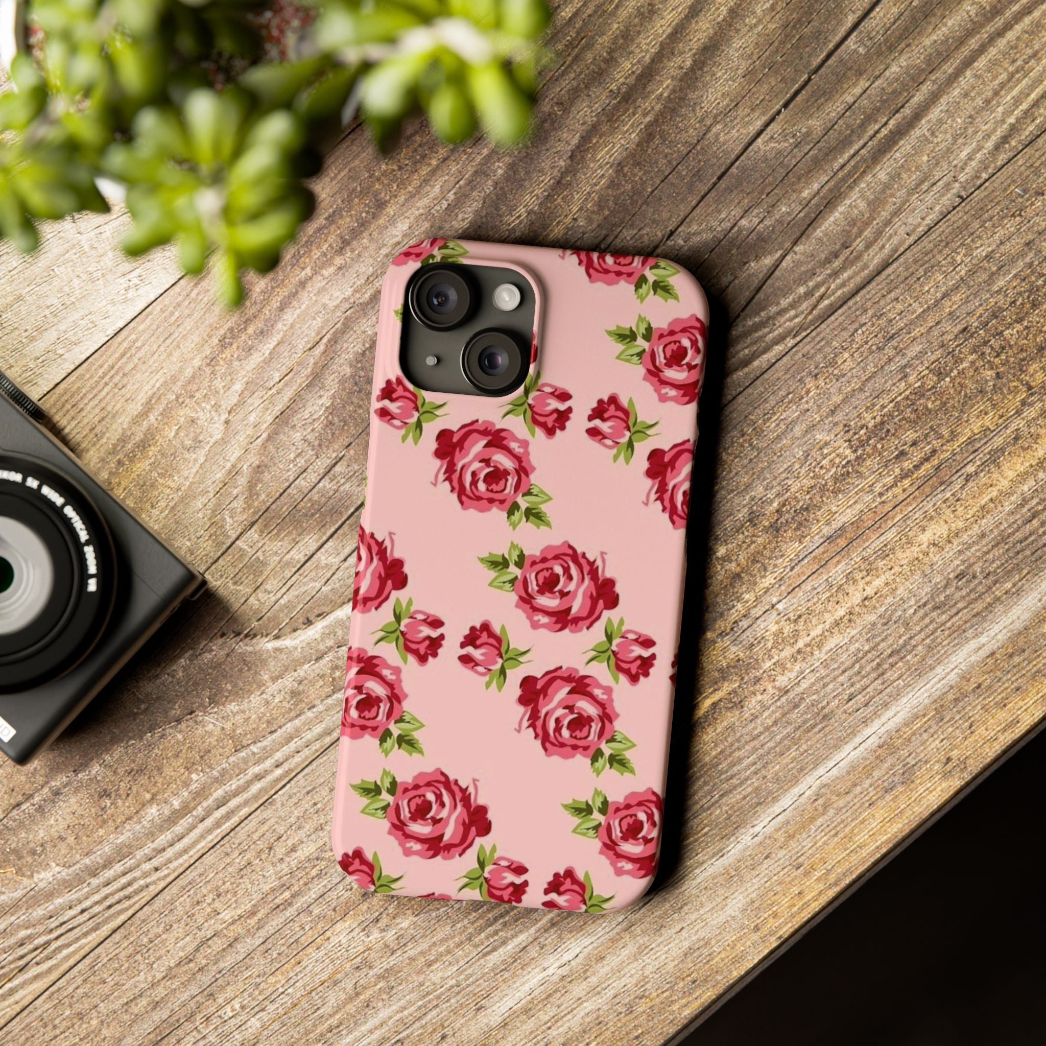 Pink Rose on a Pink Case
