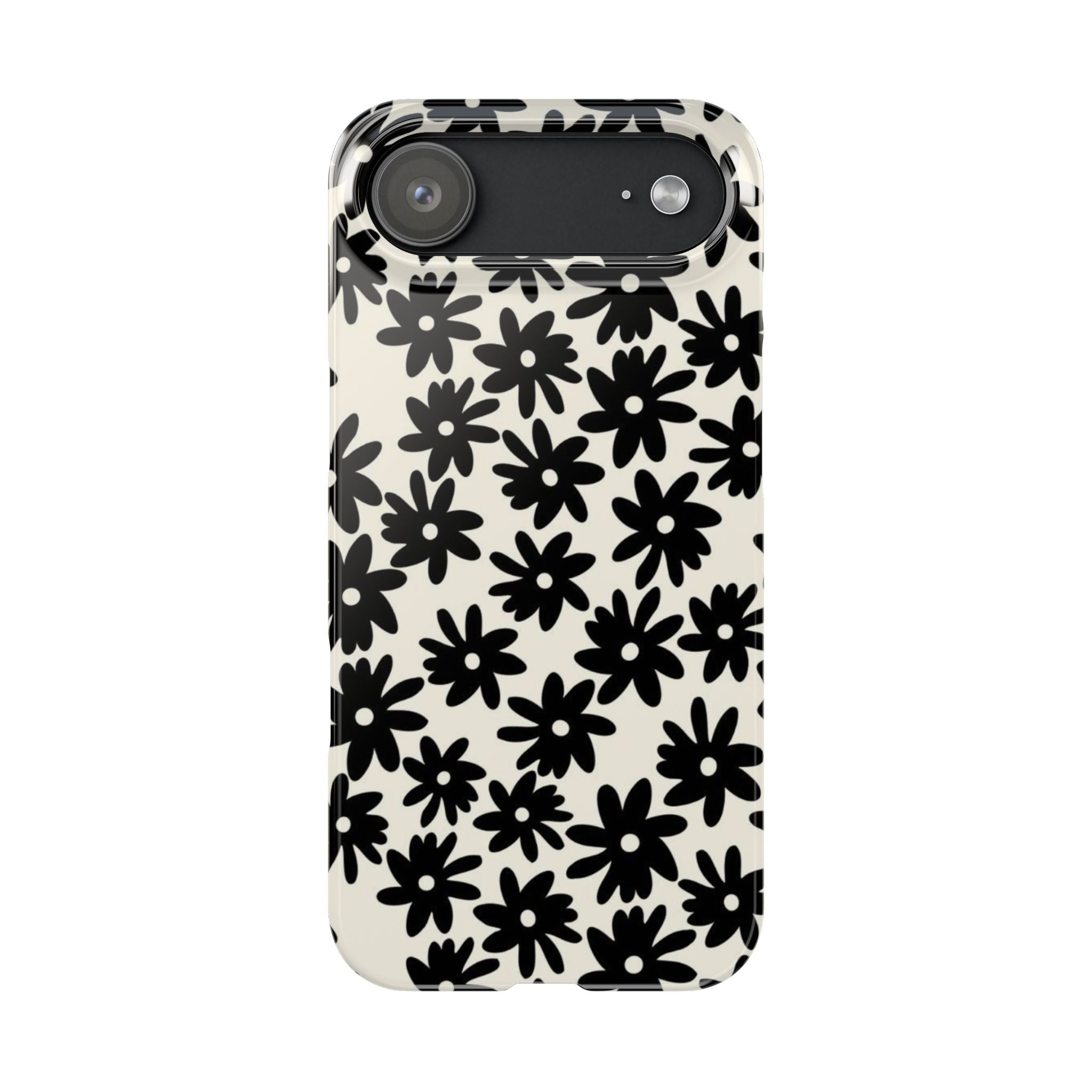 Black Daisy Phone Case
