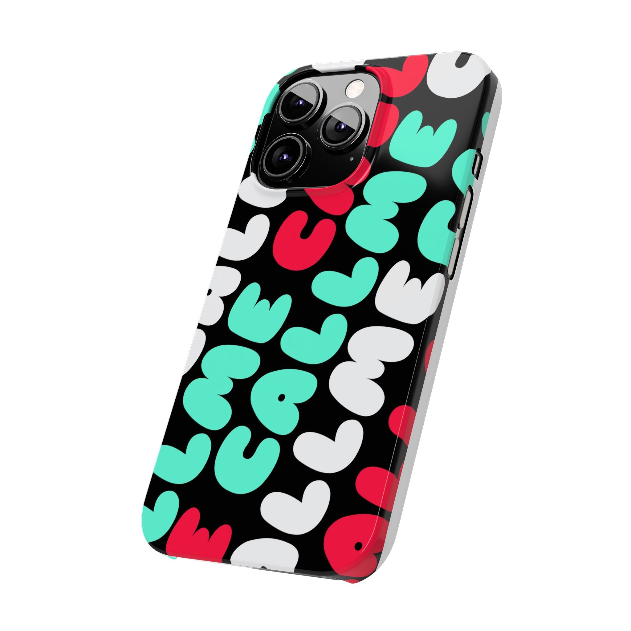 Call Me Turquoise mixed Bold Bubble Text