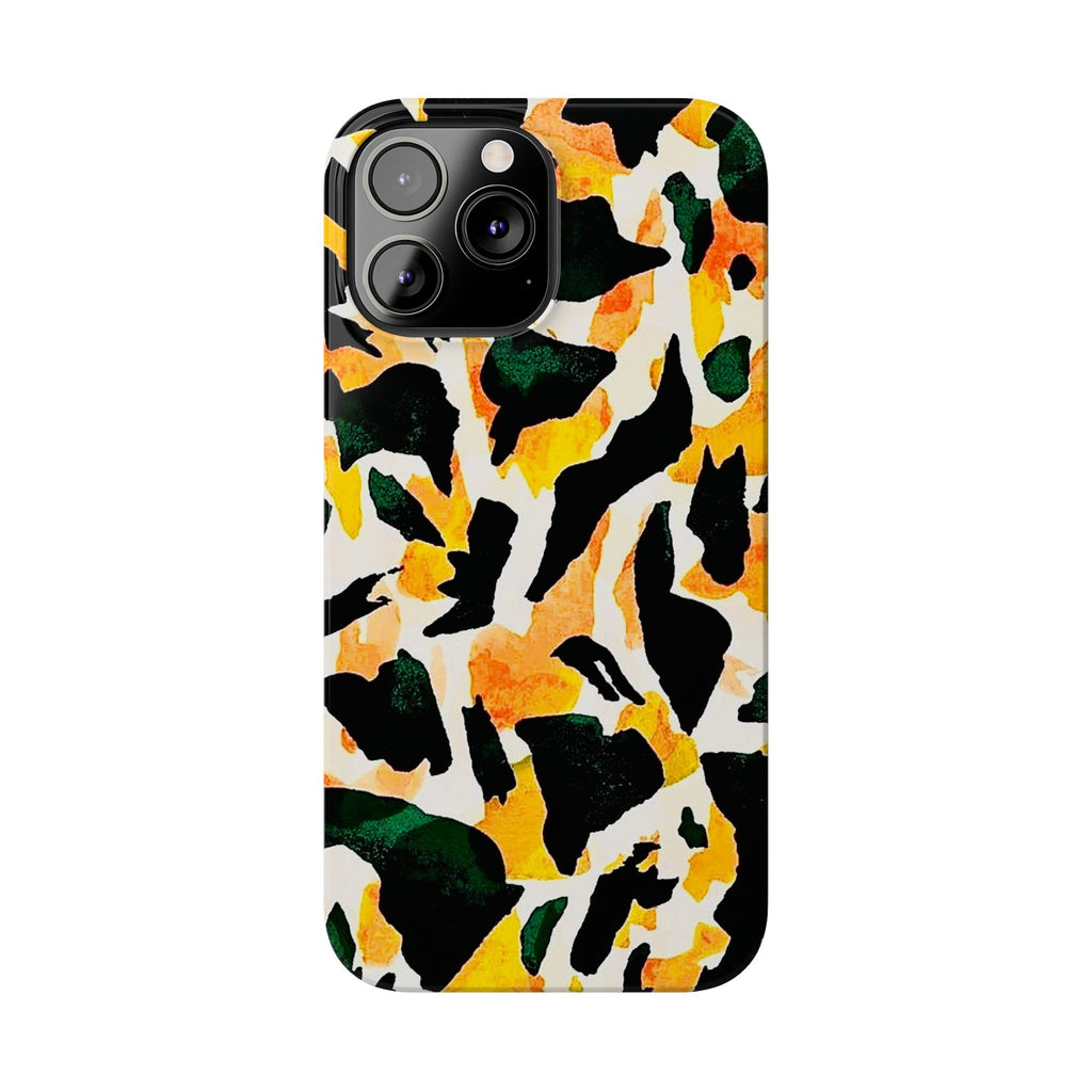 Yellow Green Abstract Case