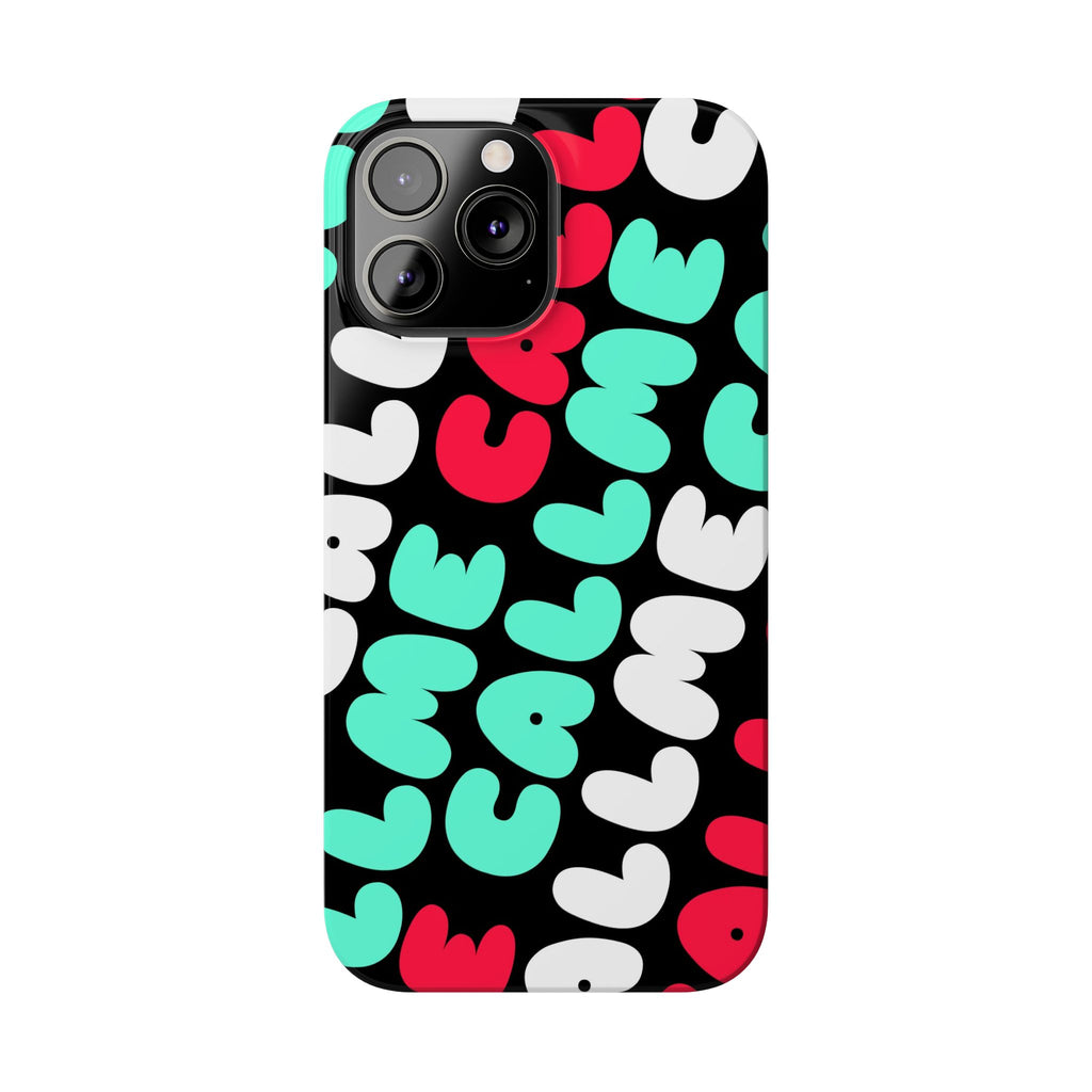 Call Me Turquoise mixed Bold Bubble Text