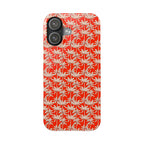 Red Tropical Palm Pattern Case