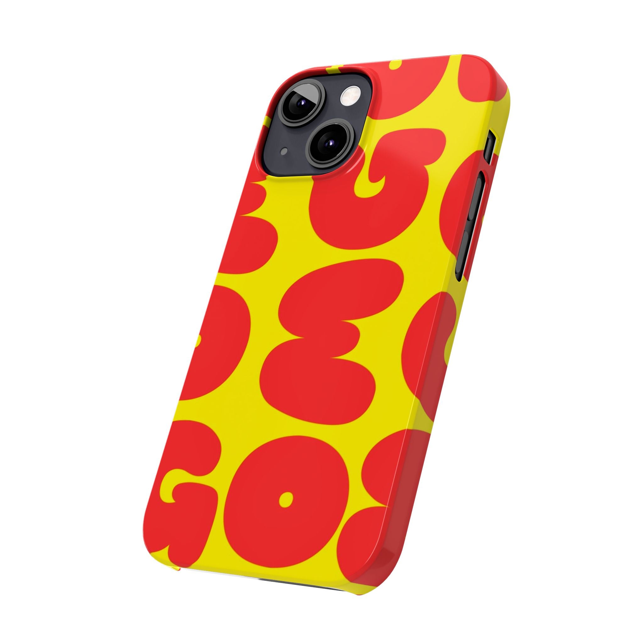 OMG Bubble Pattern, Bold Red & Yellow