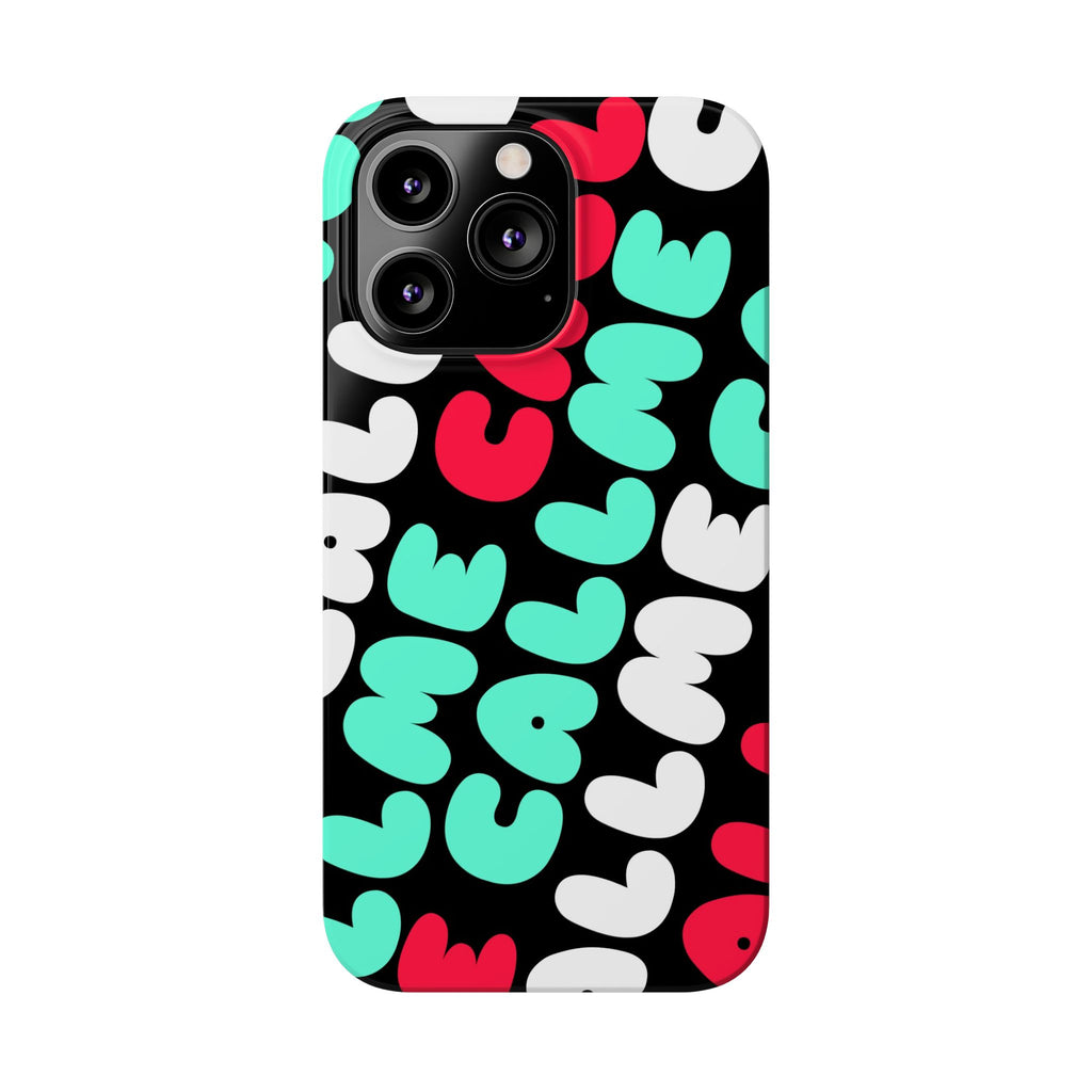 Call Me Turquoise mixed Bold Bubble Text