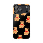 Teddy Bear on Black Case