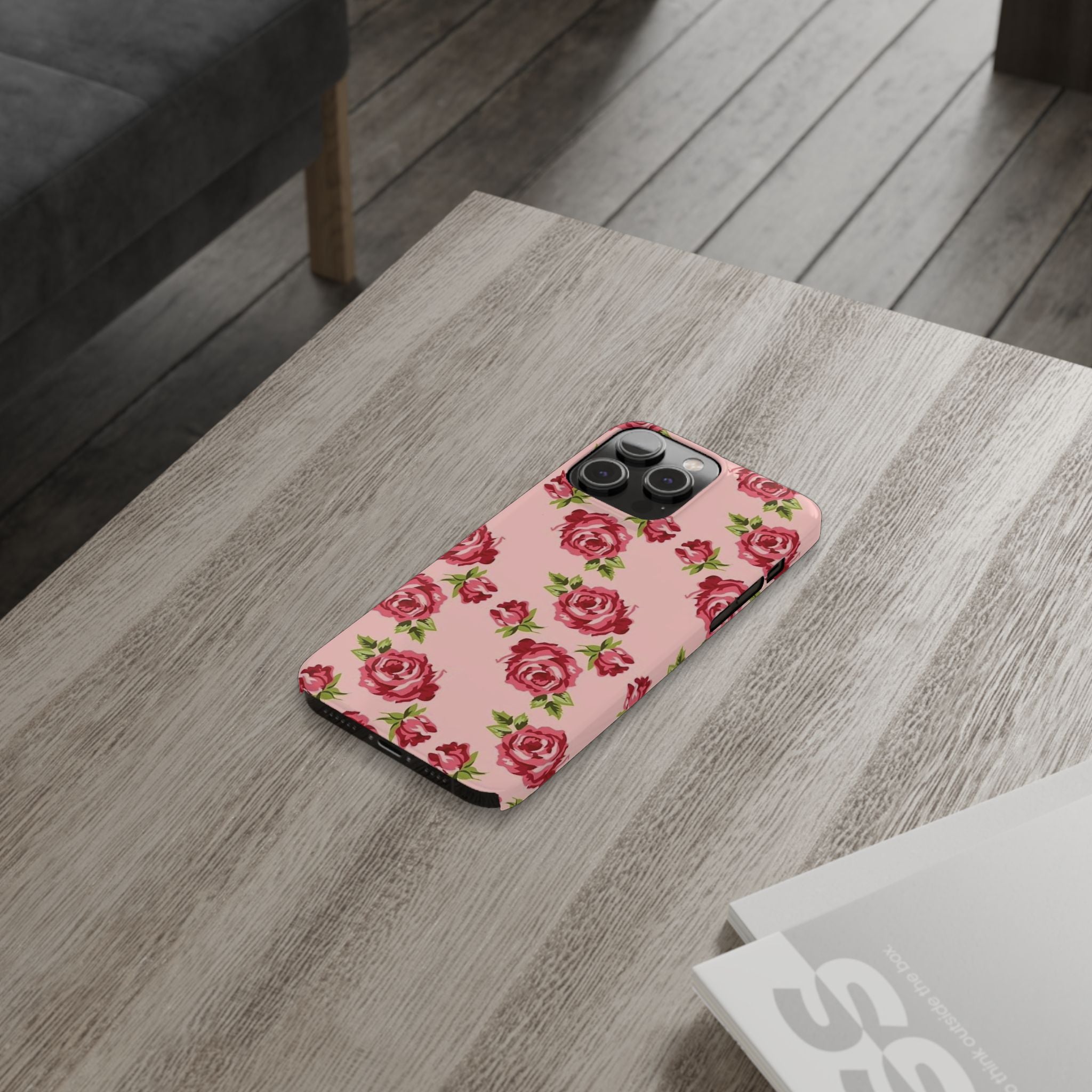 Pink Rose on a Pink Case