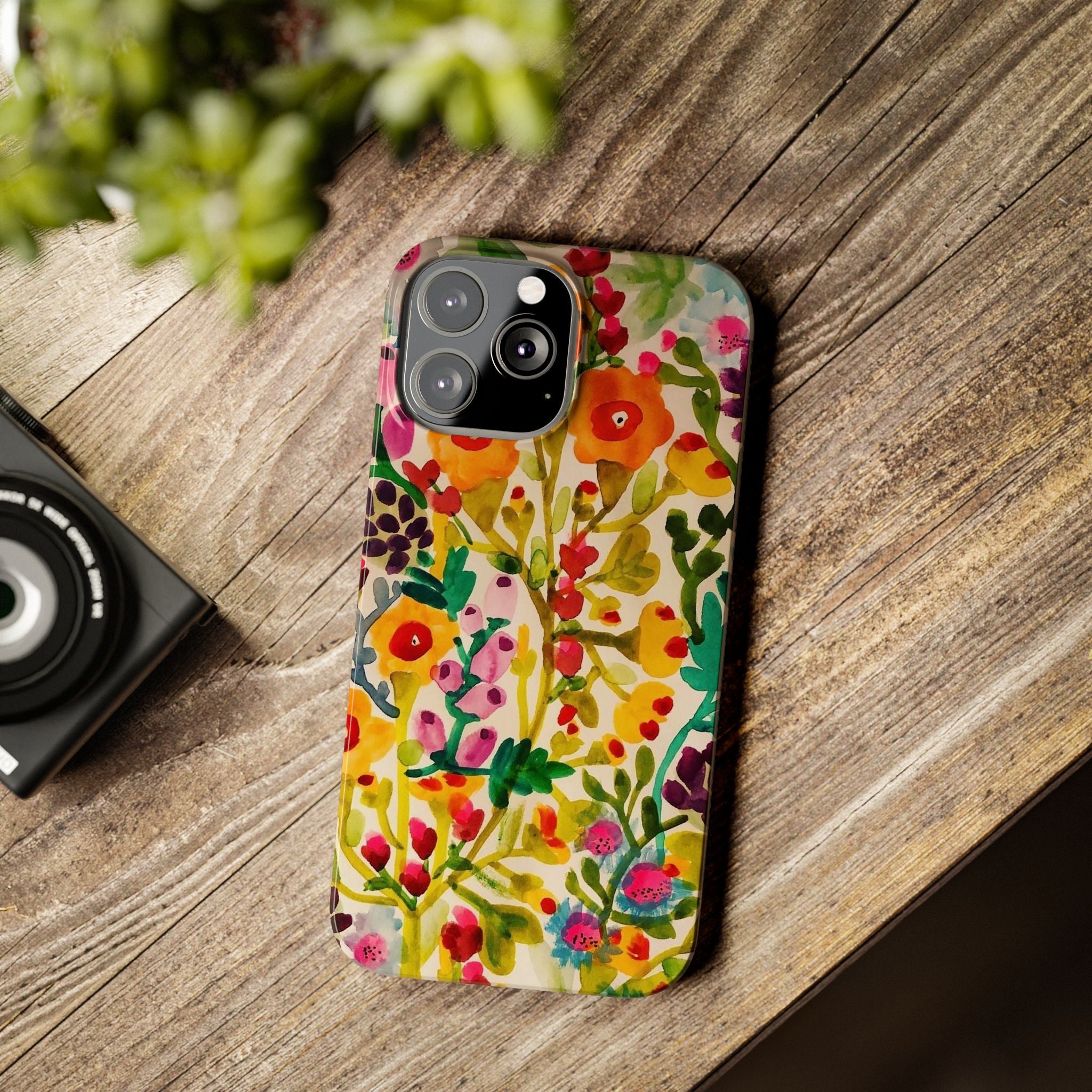 Vibrant Hand-Painted Wildflower Design Case