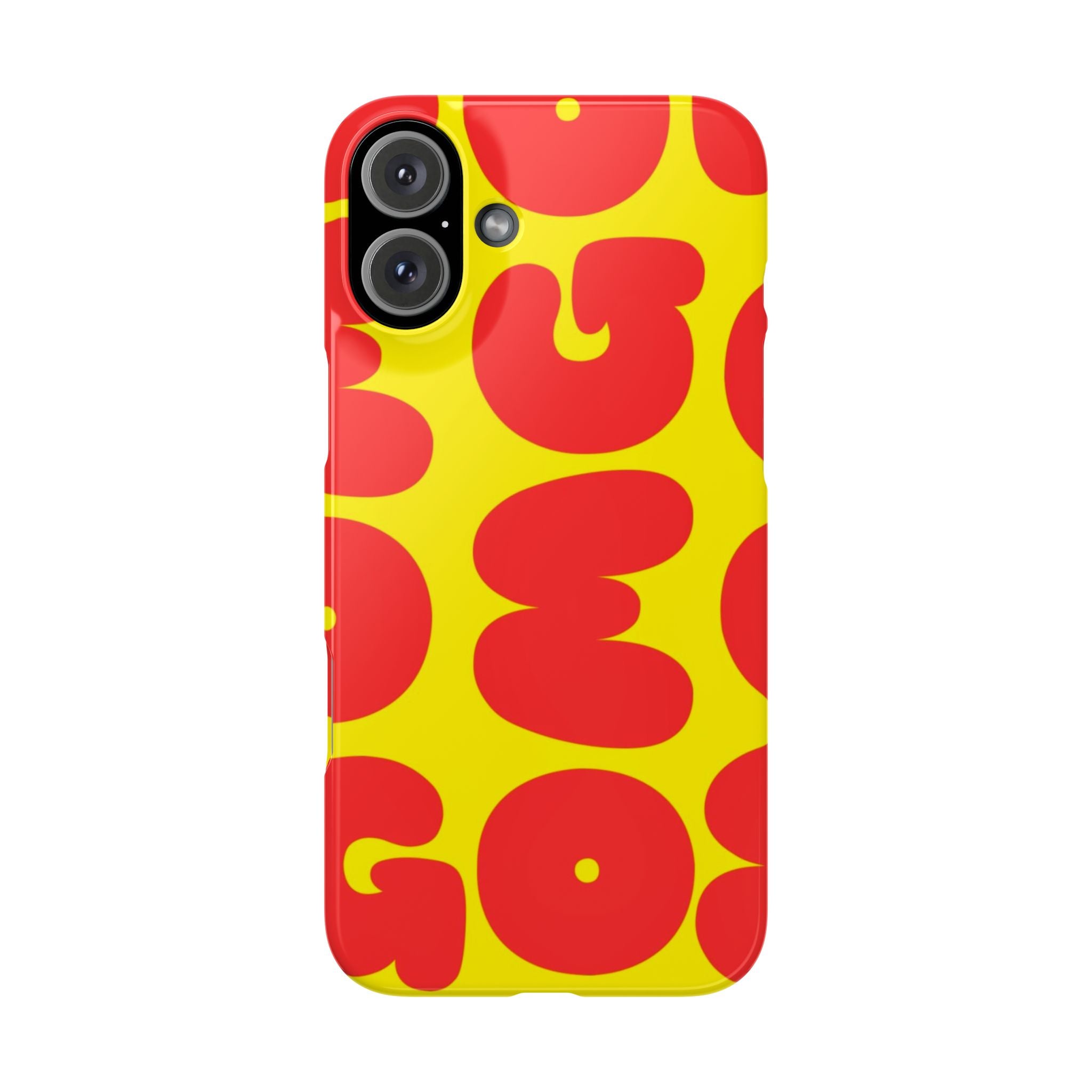 OMG Bubble Pattern, Bold Red & Yellow