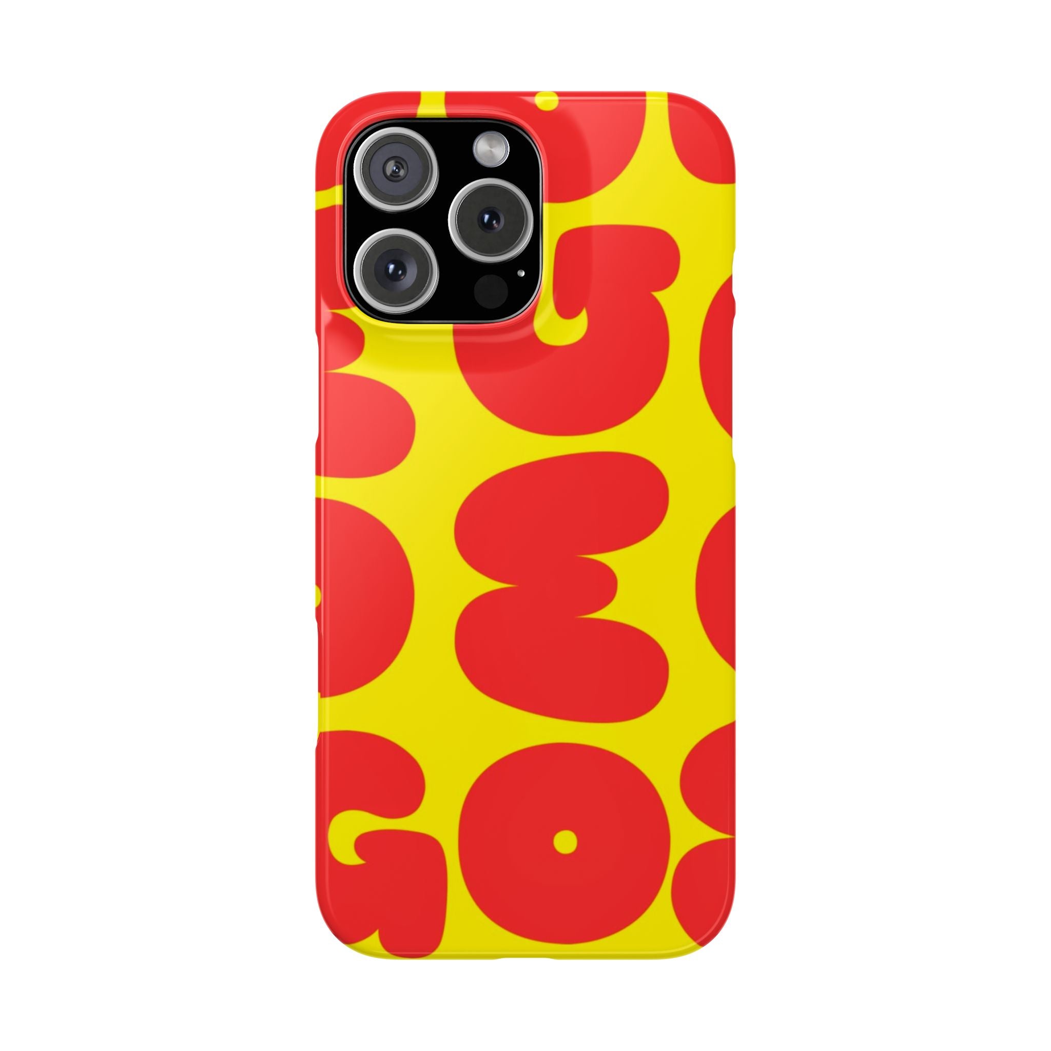 OMG Bubble Pattern, Bold Red & Yellow