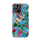 Vintage Floral Pattern on Sky Blue Case