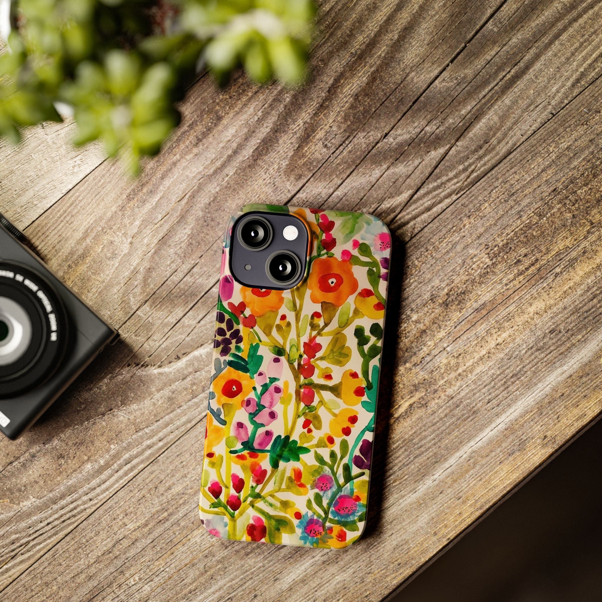 Vibrant Hand-Painted Wildflower Design Case