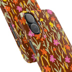 Brown Retro Floral Case
