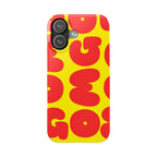 OMG Bubble Pattern, Bold Red & Yellow