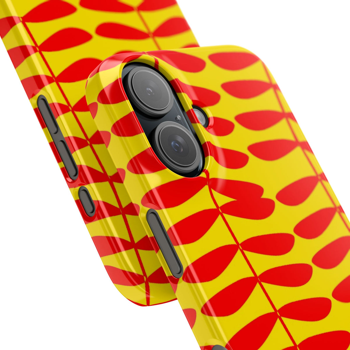 Red Leaf on Yellow Case