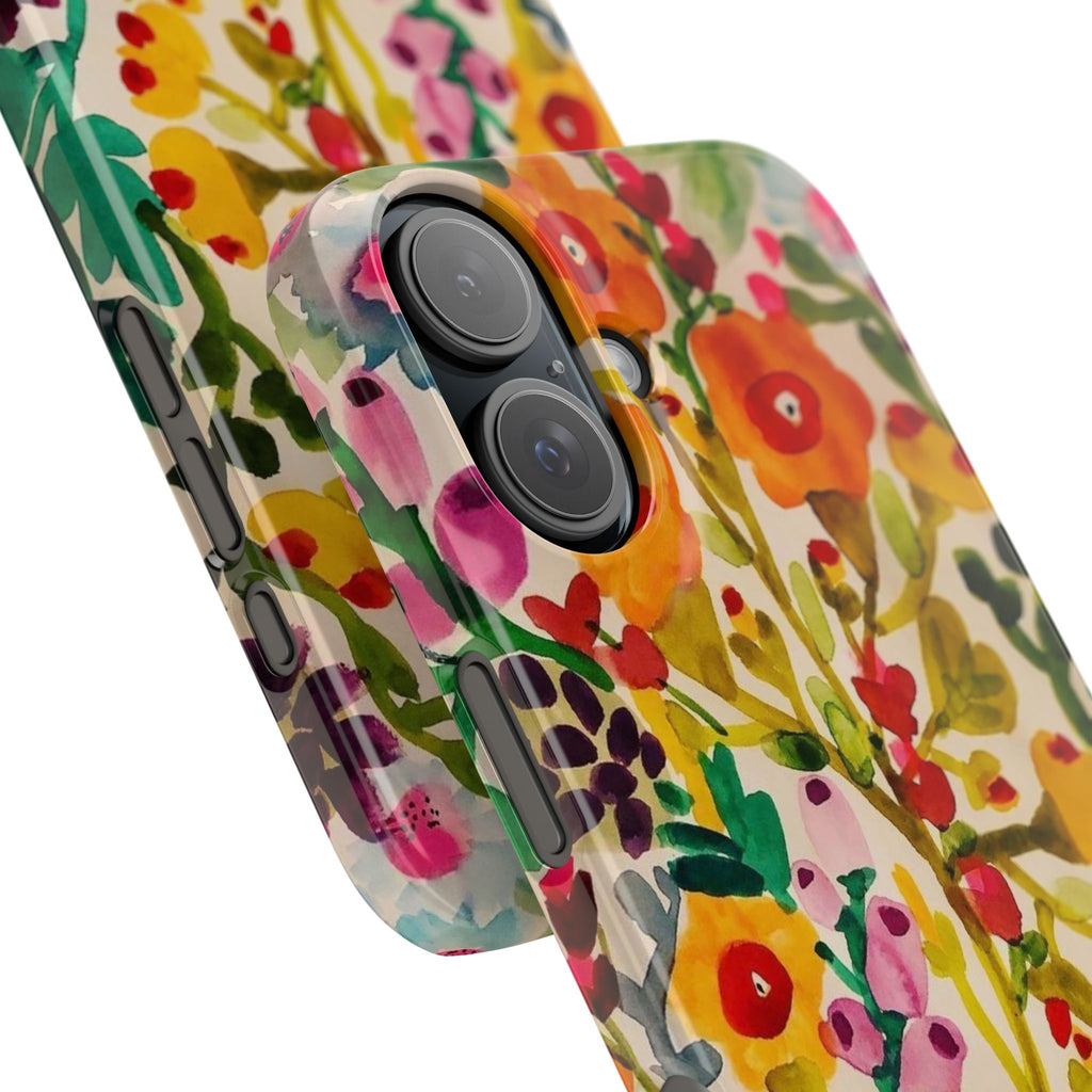 Vibrant Hand-Painted Wildflower Design Case
