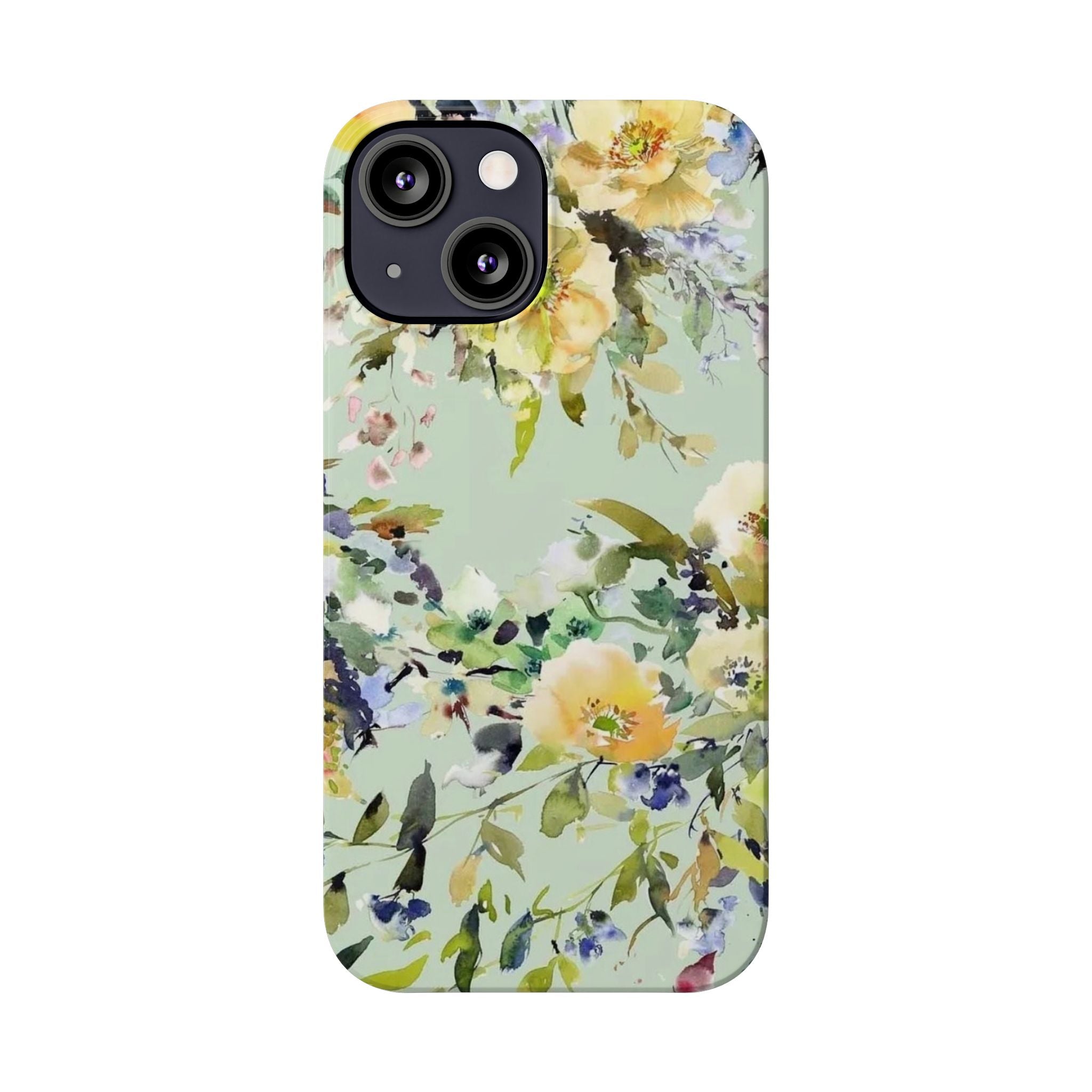 Floral Watercolor Garden Floral Slim Case