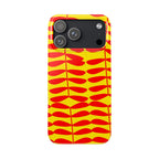 Red Leaf Slim Bold Yellow Case