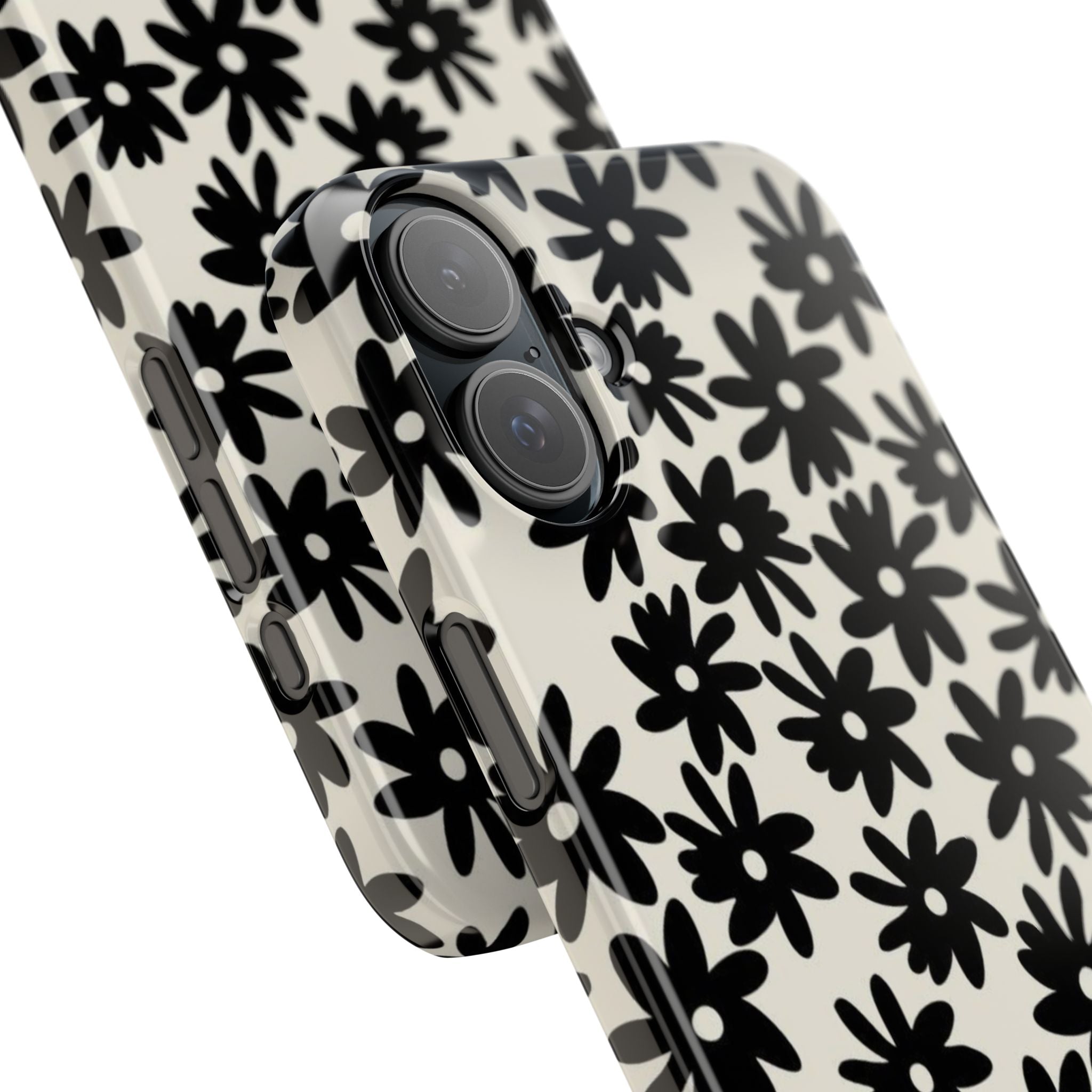 Black Daisy Phone Case
