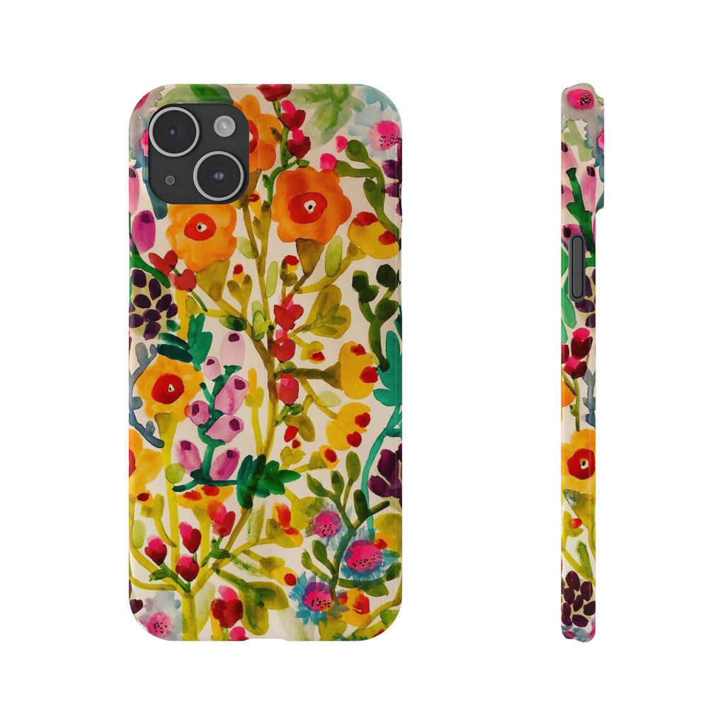 Vibrant Hand-Painted Wildflower Design Case
