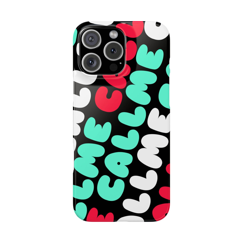 Call Me Turquoise mixed Bold Bubble Text