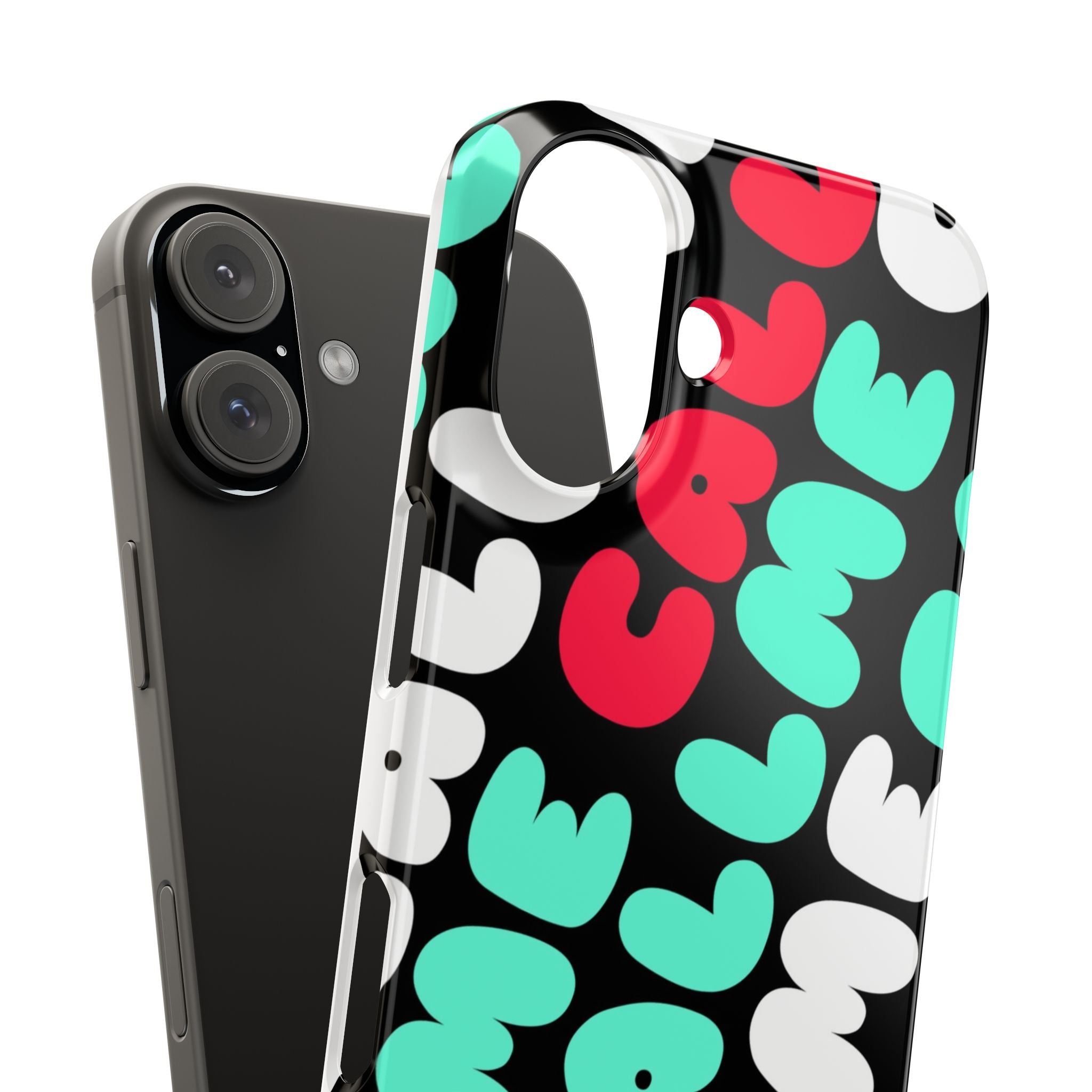 Call Me Turquoise mixed Bold Bubble Text