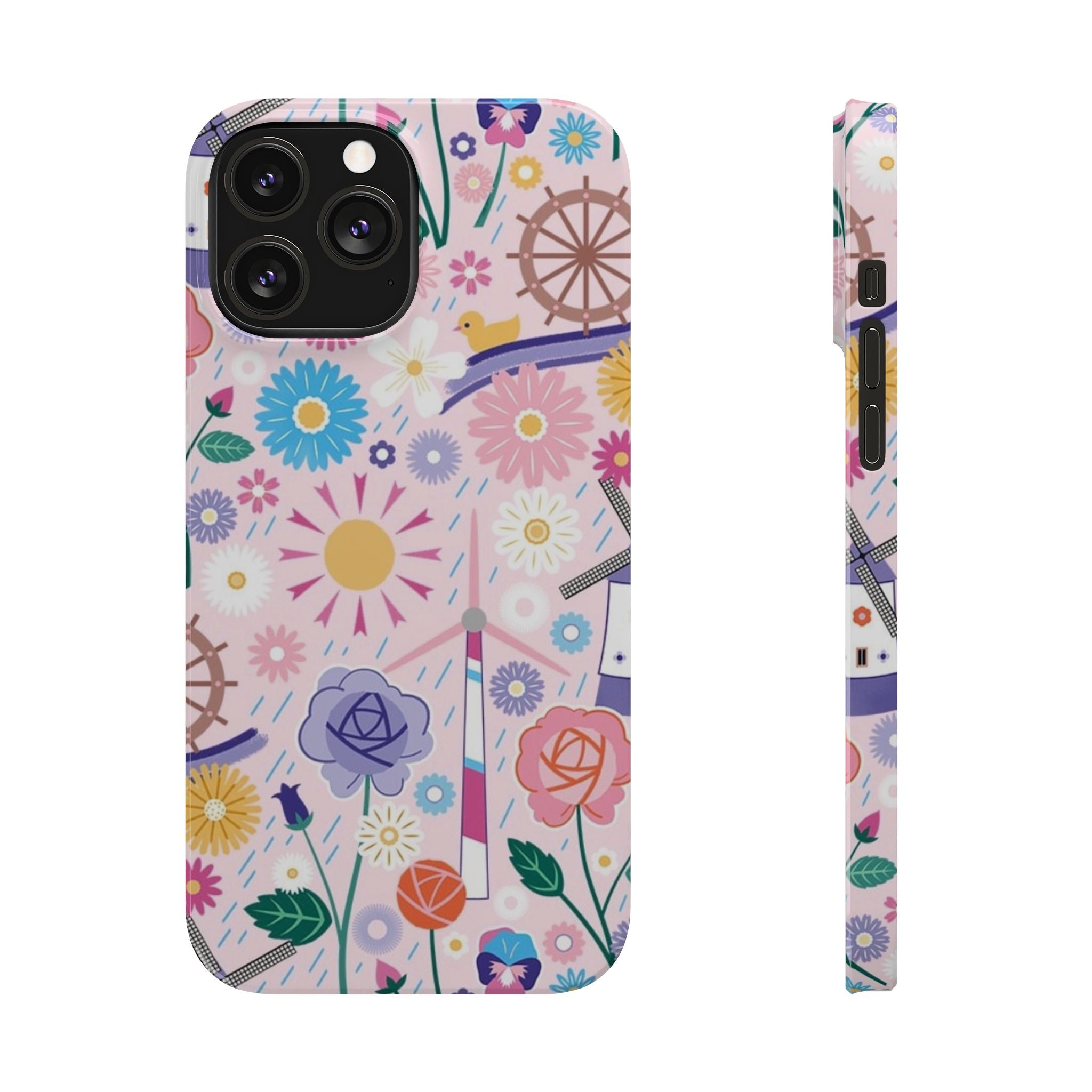 Whimsical Spring Flowers Design Case