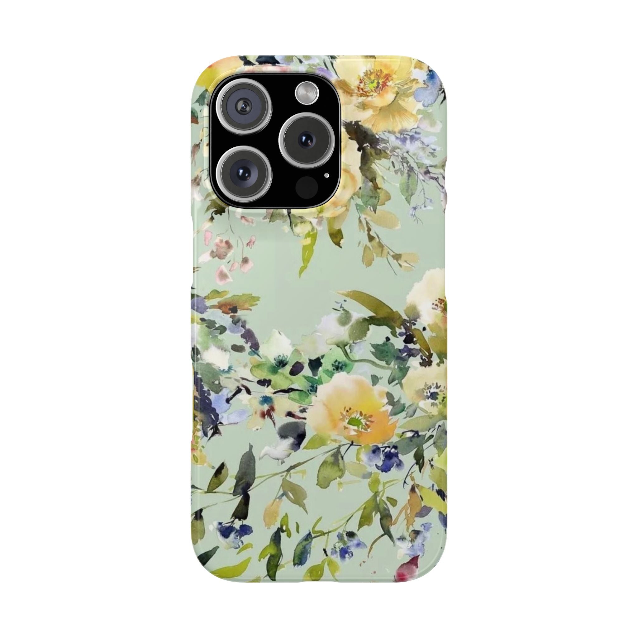 Floral Watercolor Garden Floral Slim Case