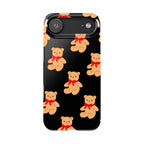 Teddy Bear on Black Case