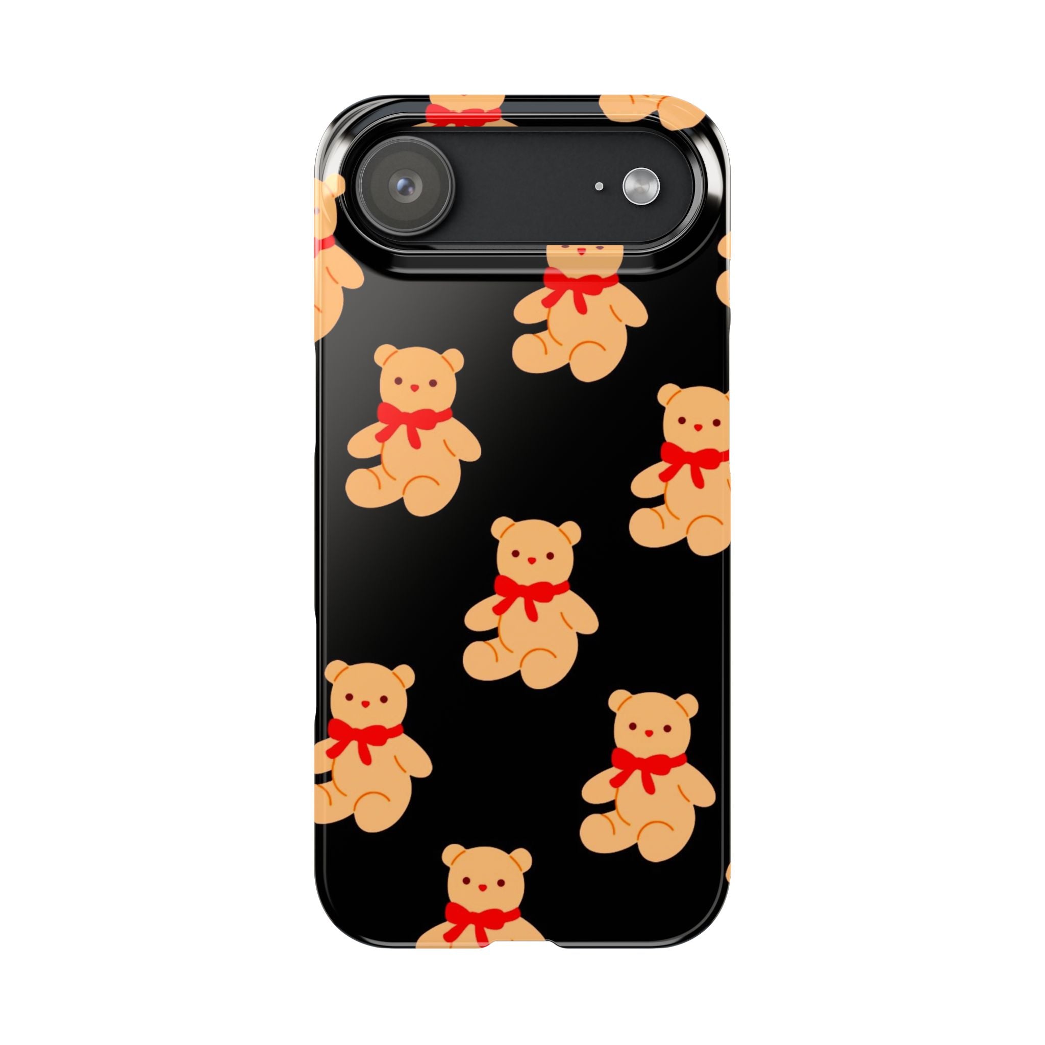 Teddy Bear on Black Case