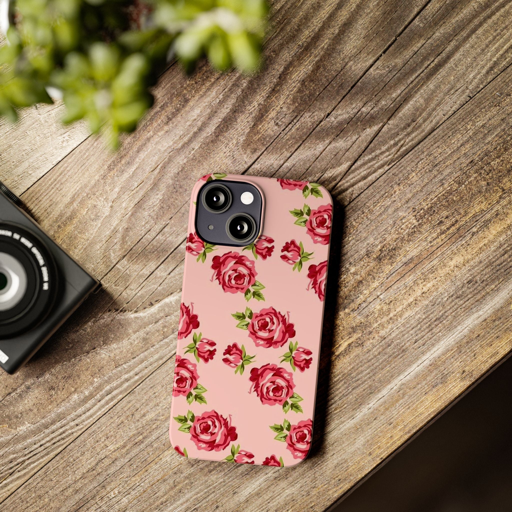 Pink Rose on a Pink Case