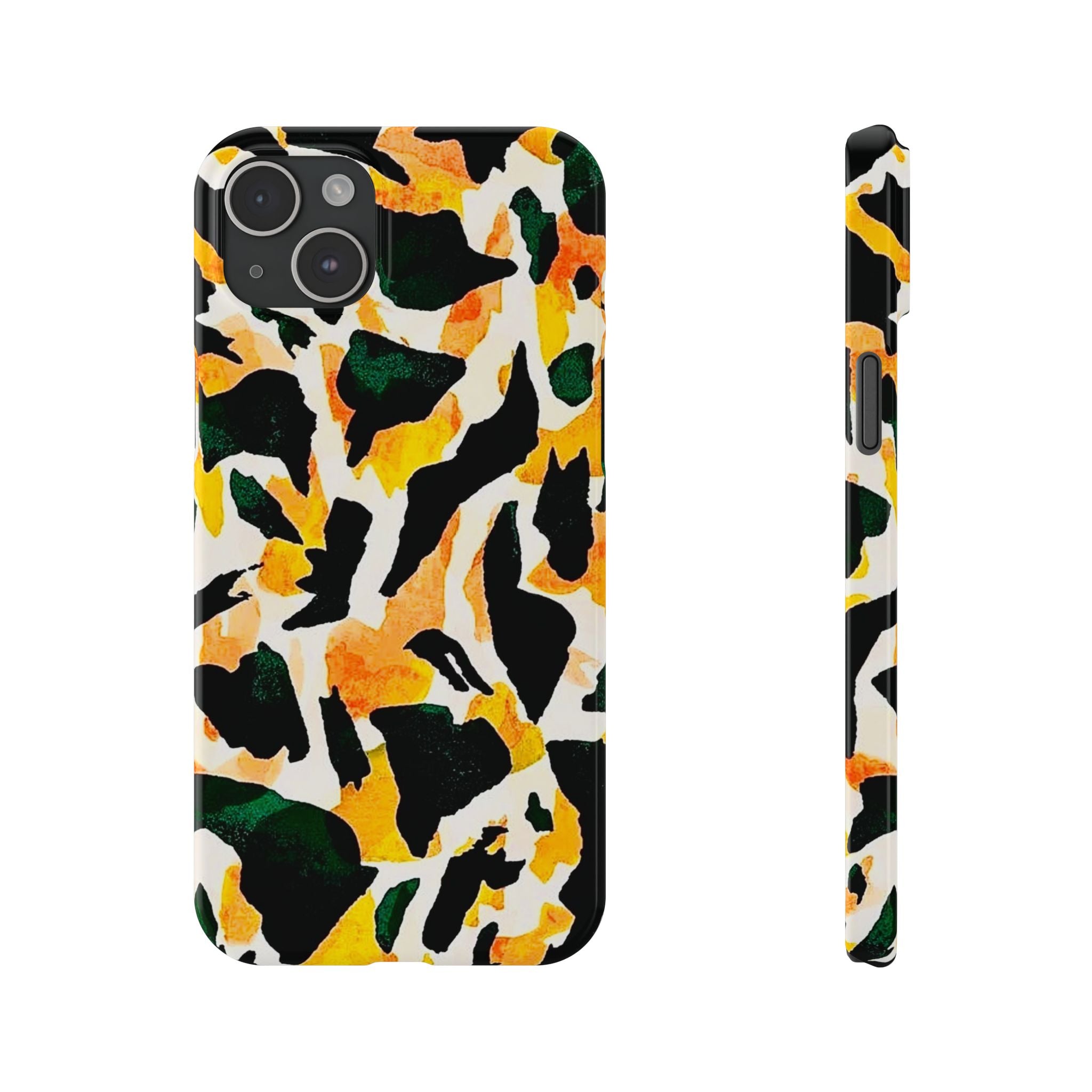 Yellow Green Abstract Case