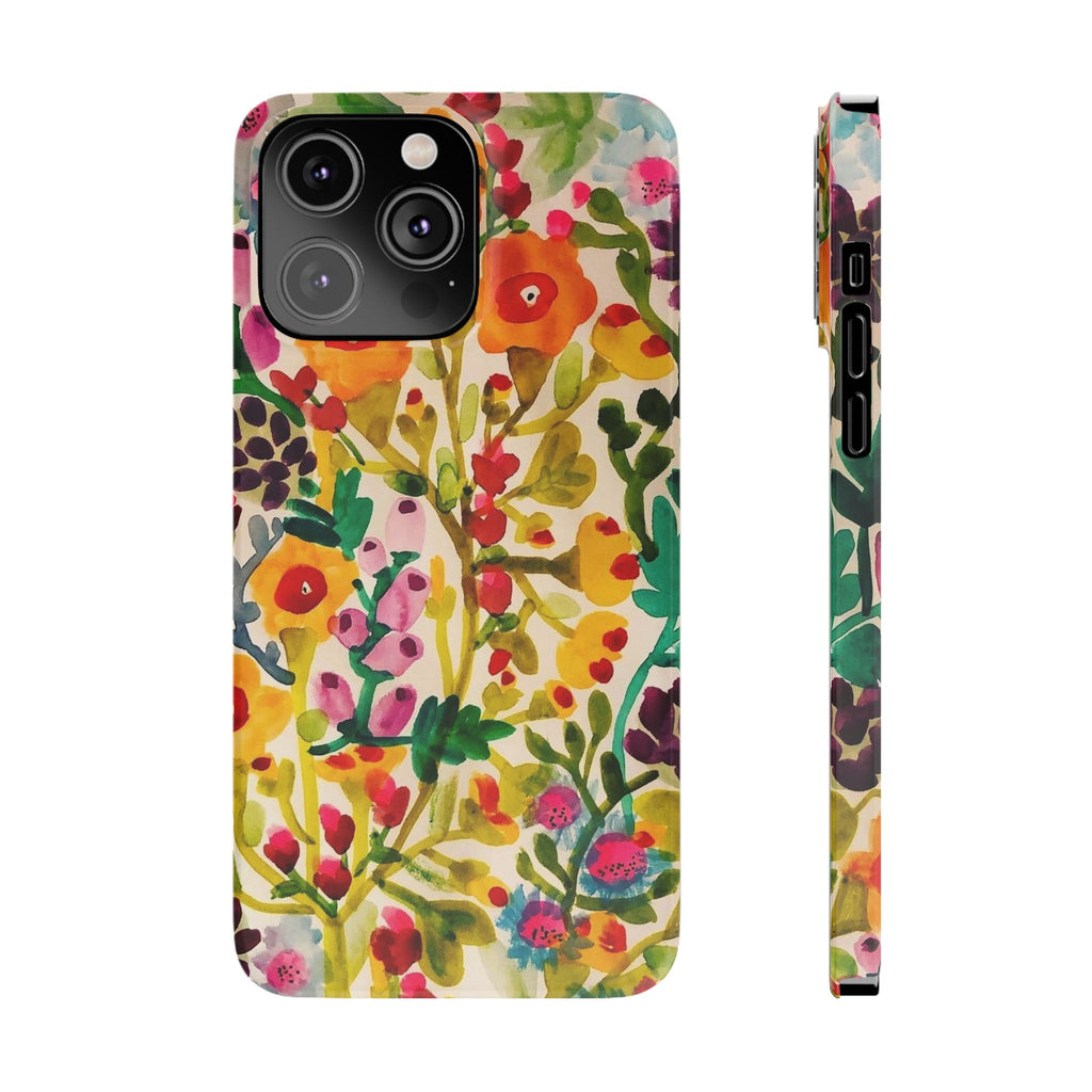 Vibrant Hand-Painted Wildflower Design Case