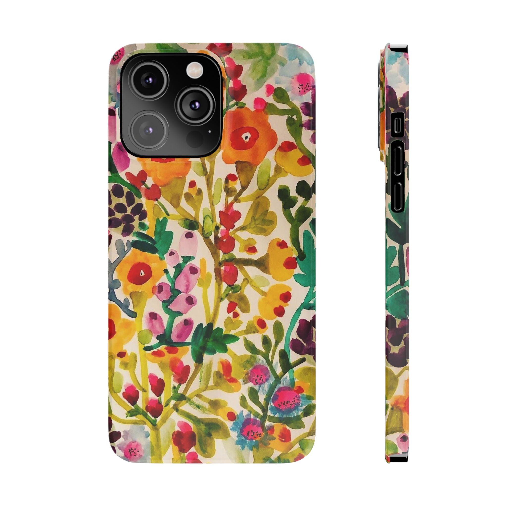 Vibrant Hand-Painted Wildflower Design Case